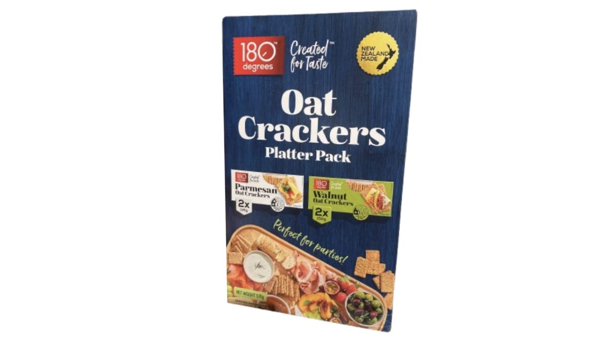 コストコの180D OATS CRACKERSオーツ麦のクラッカー ソルト＆チーズ