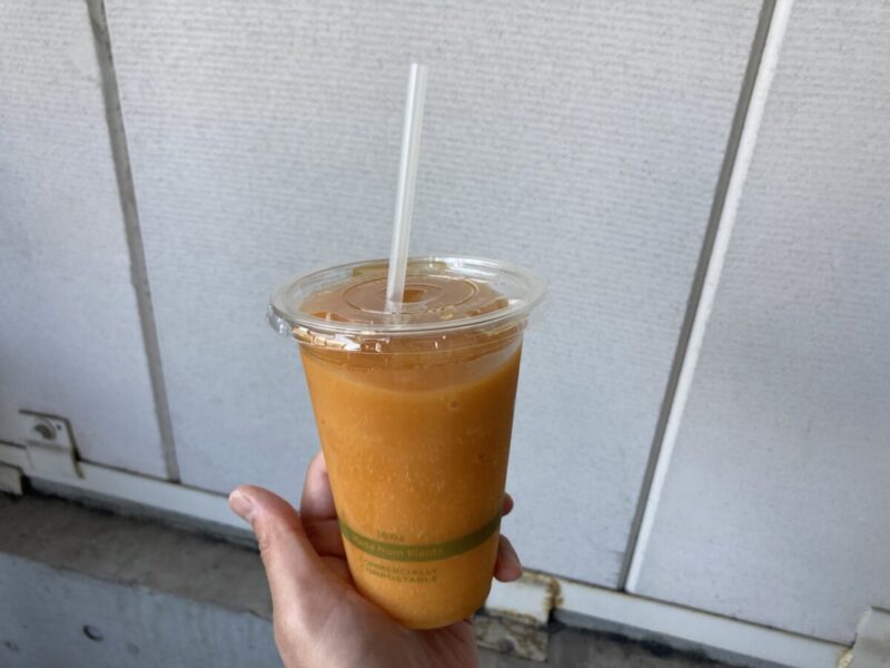 コストコフードコート新作スムージーのカンタロープメロンスムージーを実飲レビュー