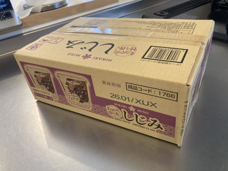 【開封レビュー】コストコのひかり味噌カップみそ汁しじみ