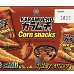 コストコの湖池屋カラムーチョコーンスナック（チリ＆カレー味）