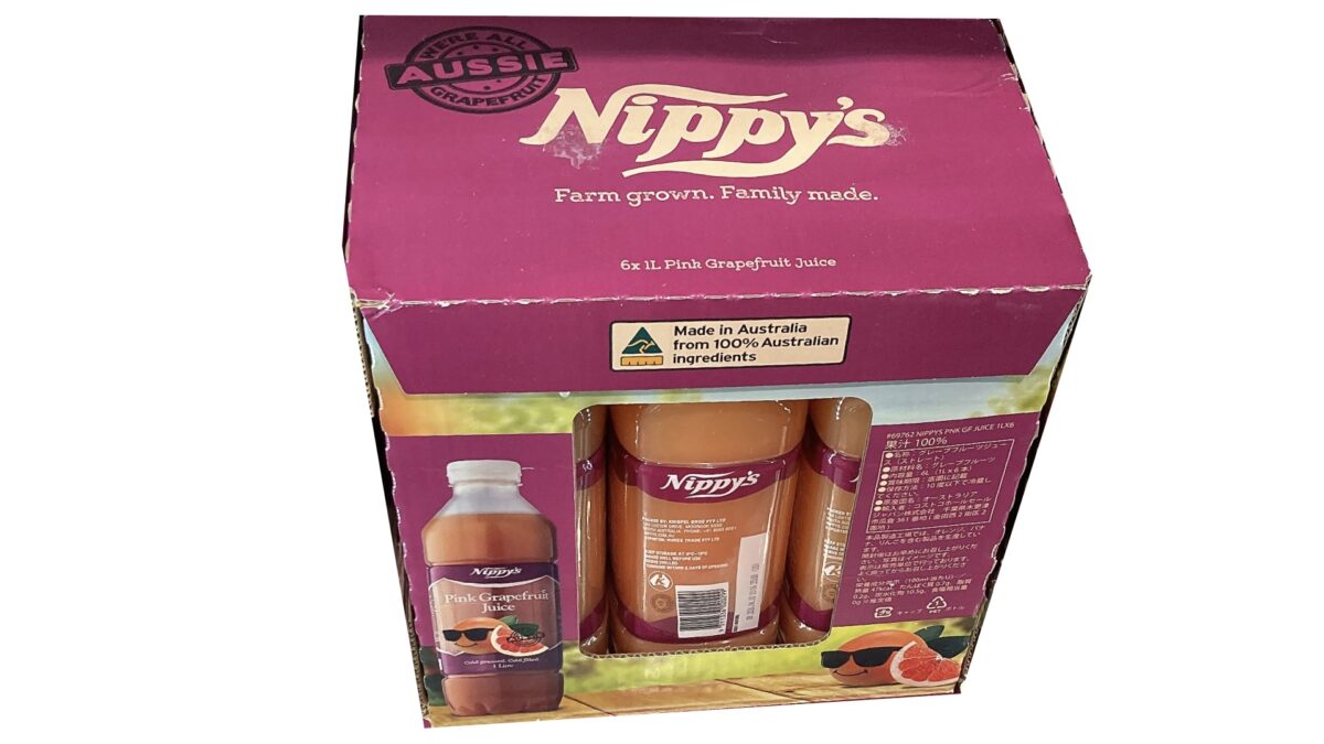 コストコのNIPPYSピンクグレープフルーツジュース