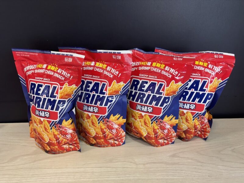 コストコ新商品リアルシュリンプ！エビの頭を丸ごと使った香ばしくサクサク食感のお菓子