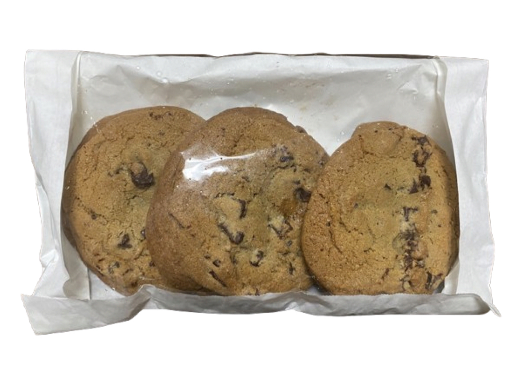 コストコのダブルチョコチャンククッキー（3枚入り）
