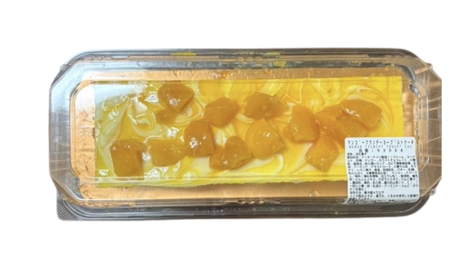 コストコ新商品のマンゴークランチーヨーグルトケーキ
