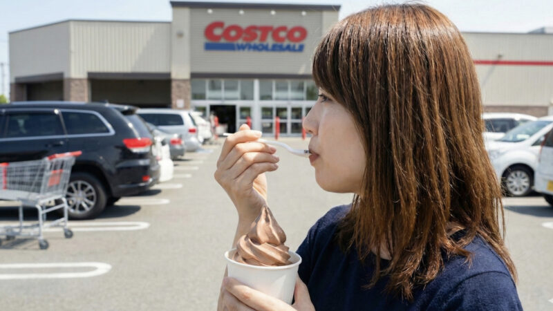 2025年11月コストコフードコート新メニューのチョコレートソフトクリームを実食レビュー!