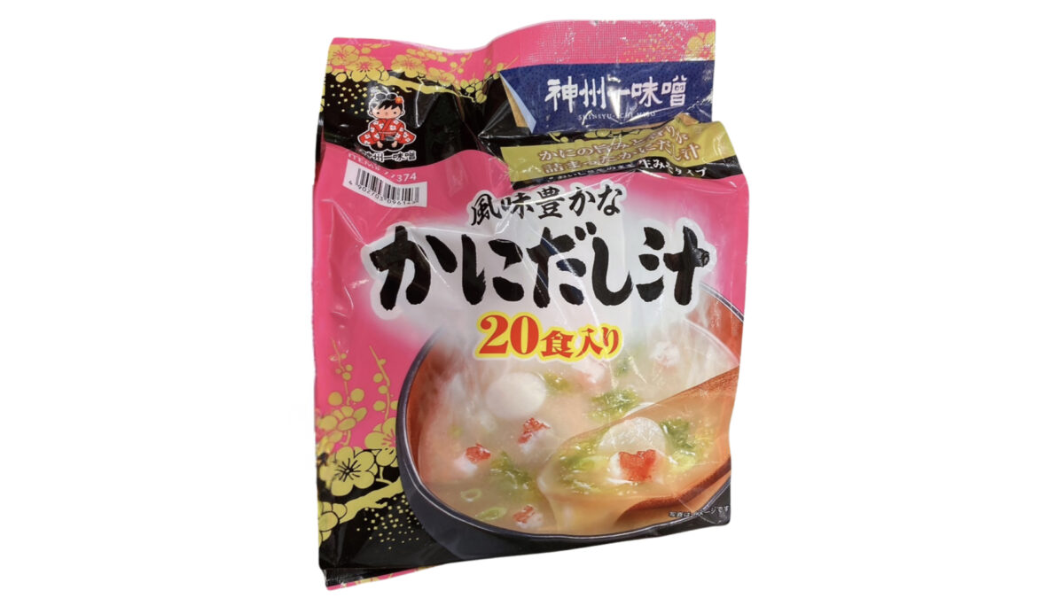 コストコ新商品の神州一味噌かに汁