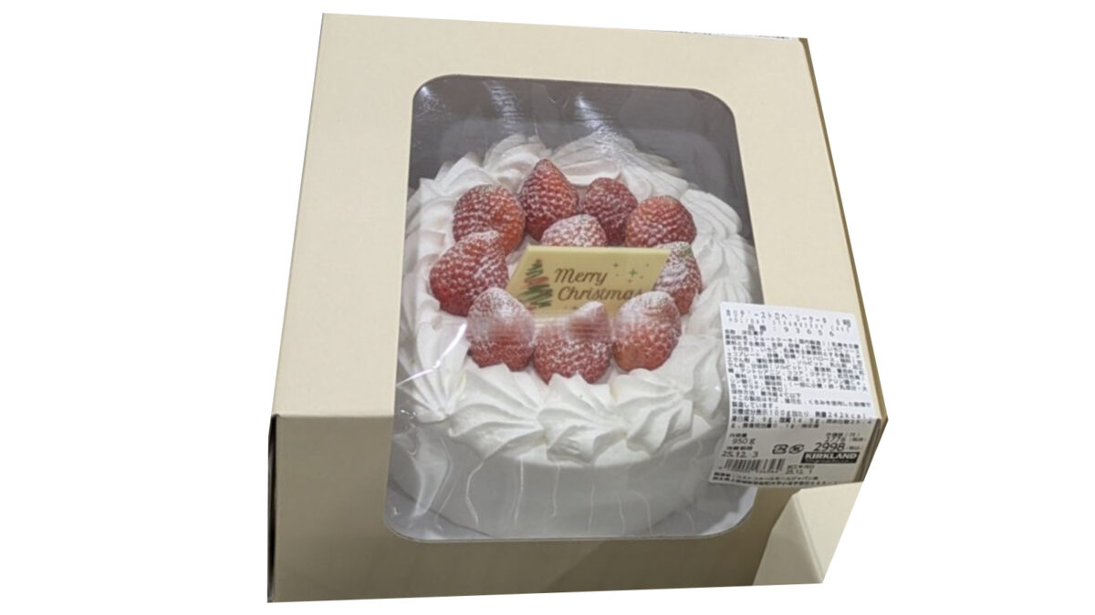 【12月1日発売】コストコ新作のホリデーストロベリーケーキ6号サイズ！