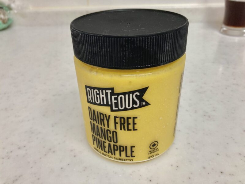 コストコ期間限定販売のRIGHTEOUS GGELATOフルーツソルベ マンゴーパイナップルを実食レビュー！