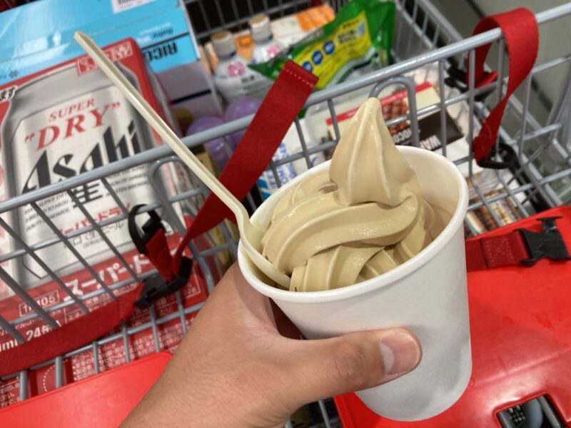 コストコフードコート新作メニューのほうじ茶ソフトクリームを実食レビュー!