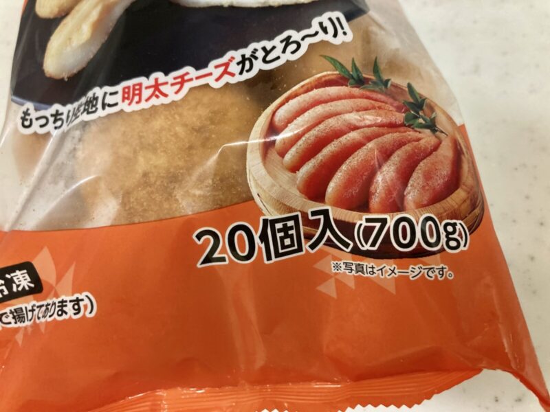 【内容量】コストコ新商品のかねふく明太子使用 明太チーズいももち