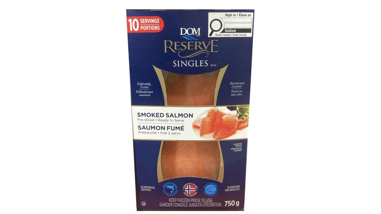 【コストコ新商品】DOM RESERVE 冷凍スモークサーモンを実食レビュー！小分けで便利な本格スモークサーモン