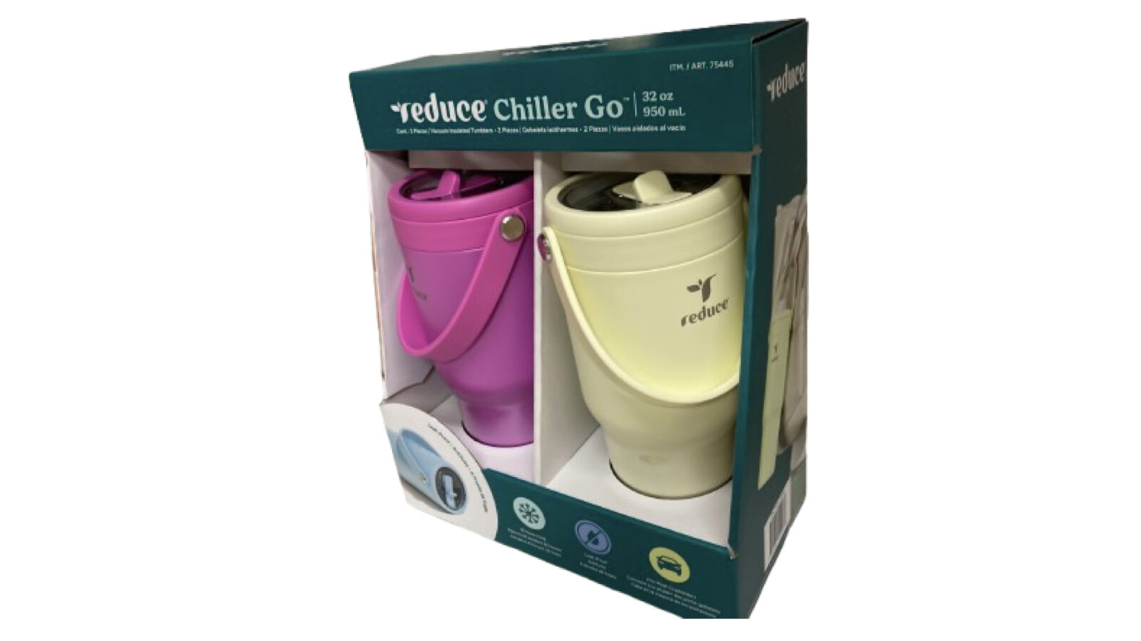 この夏大活躍間違いなし！コストコ新商品のREDUCE / CHILLER GO 真空断熱ステンレスマグセット