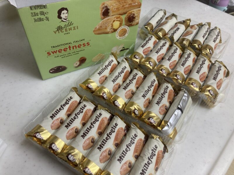 コストコ新商品のVICENZIイタリアンパフペイストリー クリーム＆ヘーゼルナッツを実食レビュー！