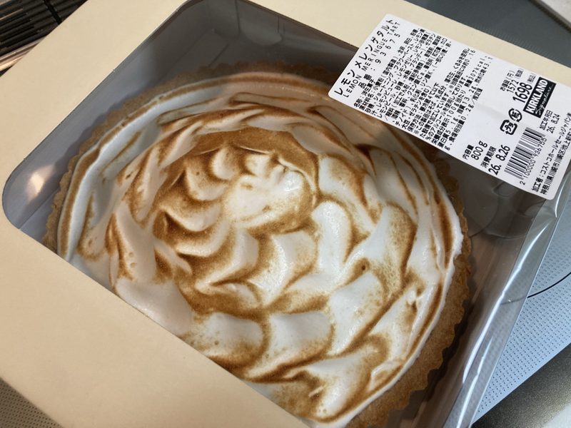 コストコ新商品レモンメレンゲタルトを実食!ふわふわメレンゲと爽やかな酸味が絶品