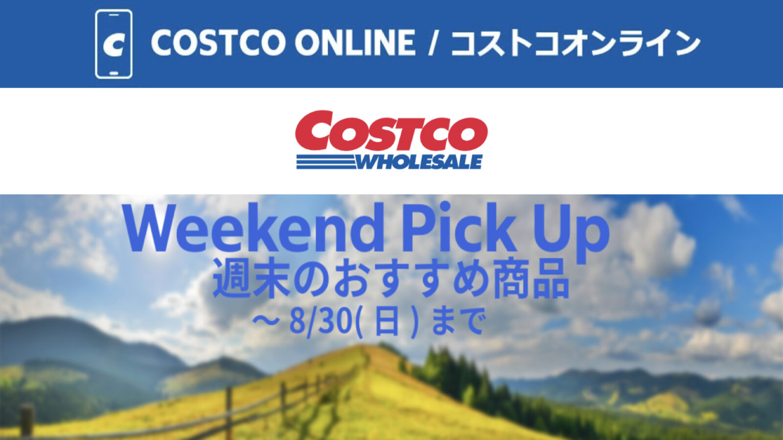 コストコオンライン限定の割引クーポン！2026年8月30日までのお買い得商品一覧