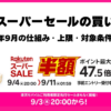 楽天スーパーセール買いまわり