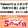 Yahoo!ショッピング2026年9月「5のつく日」
