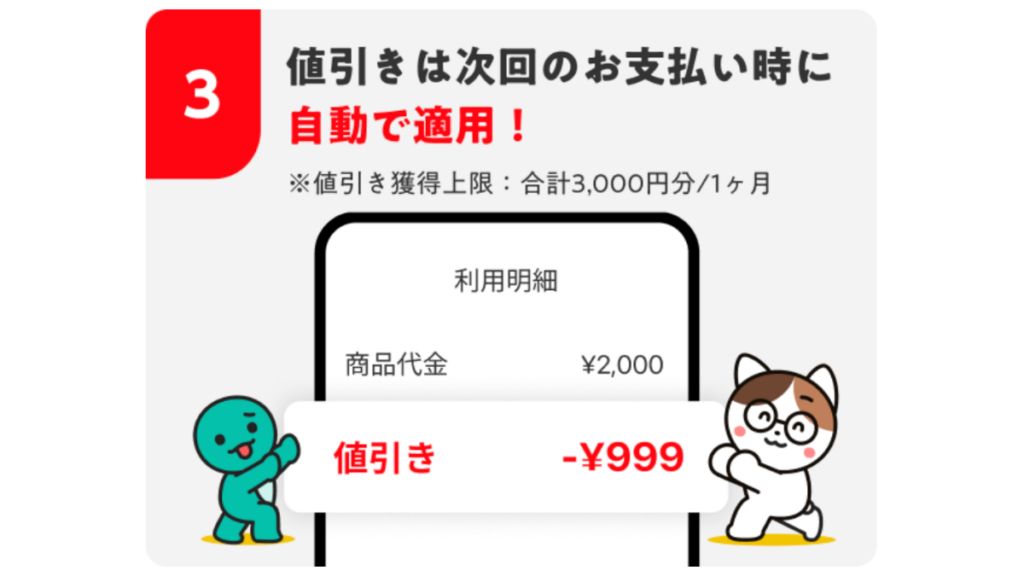 メルペイ2026年10月の3回ごとに最大999円引きキャンペーンと参加条件